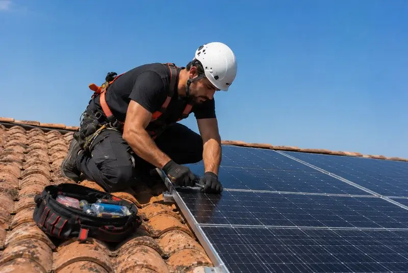 Maintenance et monitoring de panneaux solaires à Germignac